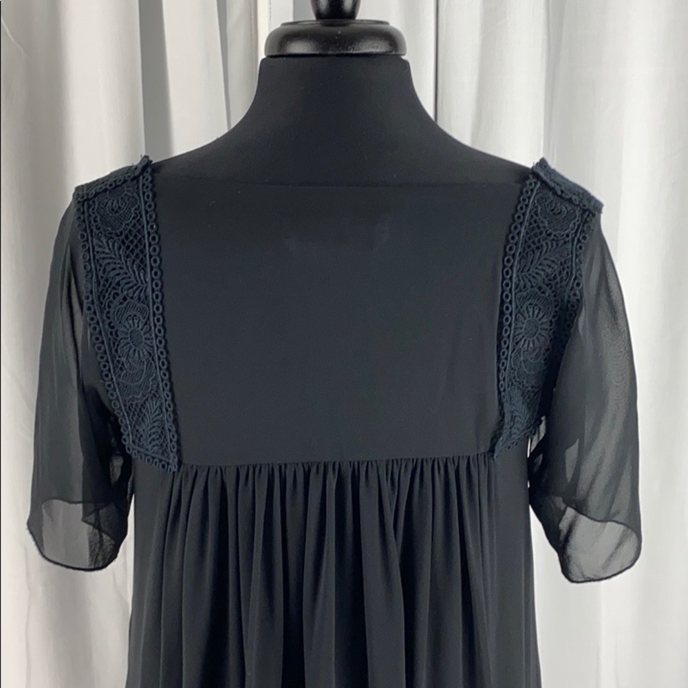 SOLD See By Chloe 100% Silk Babydoll Lace Detail - Picture 6 of 8